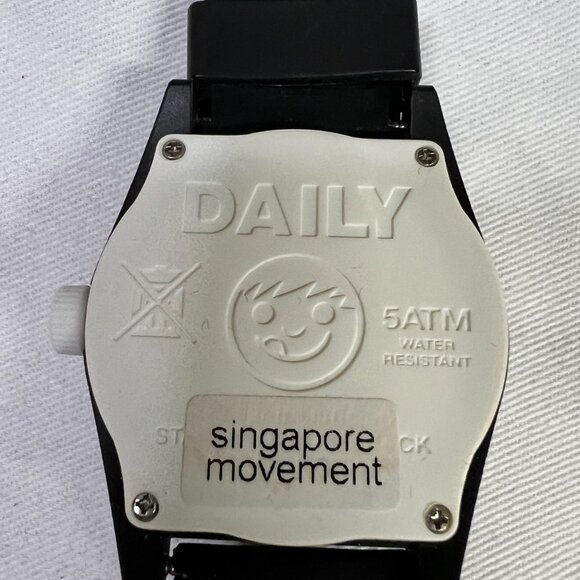 Neff Unisex Daily Basic Black & White 43mm Watch. - Picture 4 of 4